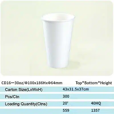 cd16 paper cup 16