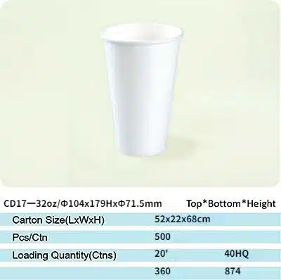 cd17 paper cup 17
