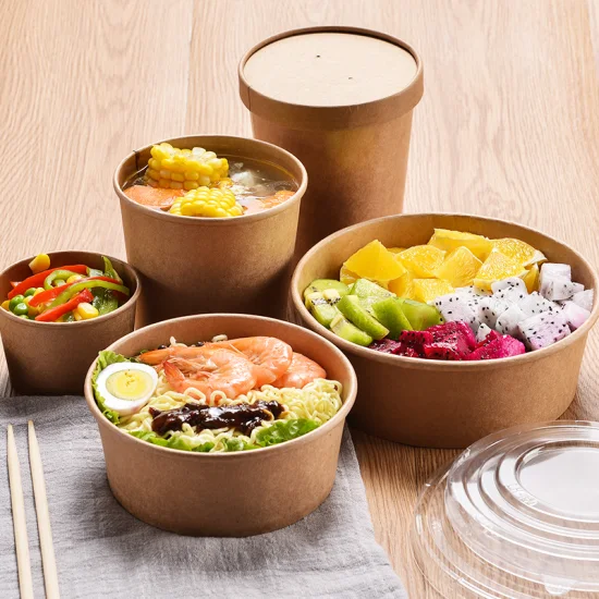 Paper Bowls in Takeout Orders